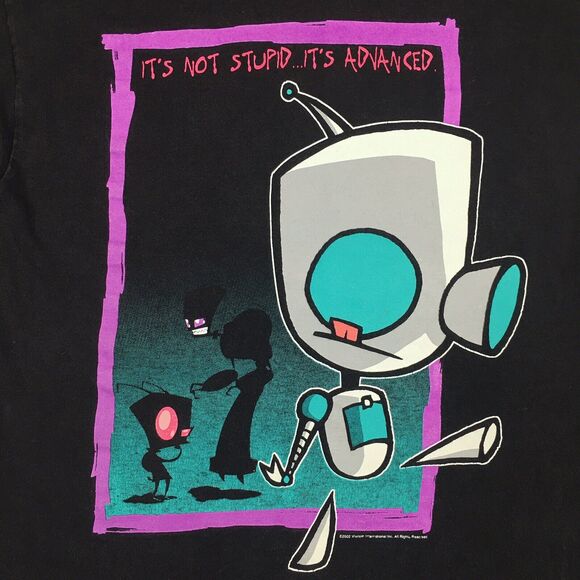 Rare Vintage 2002 Invader Zim Gir T Shirt Cartoon Tee Mall Goth Emo Small Y2K - Picture 6 of 14